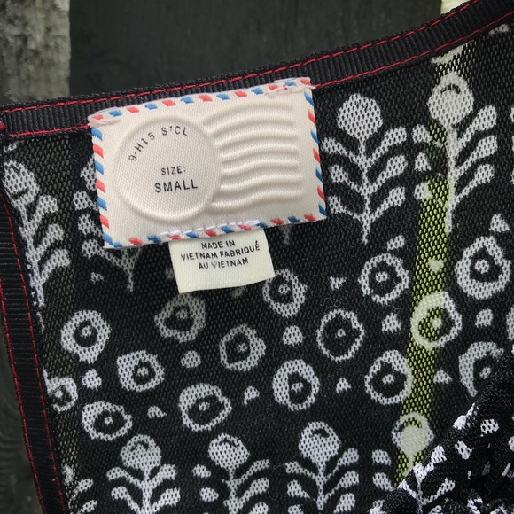 Anthro Postmark Swiss Dots Mesh Dress - Picture 4 of 8